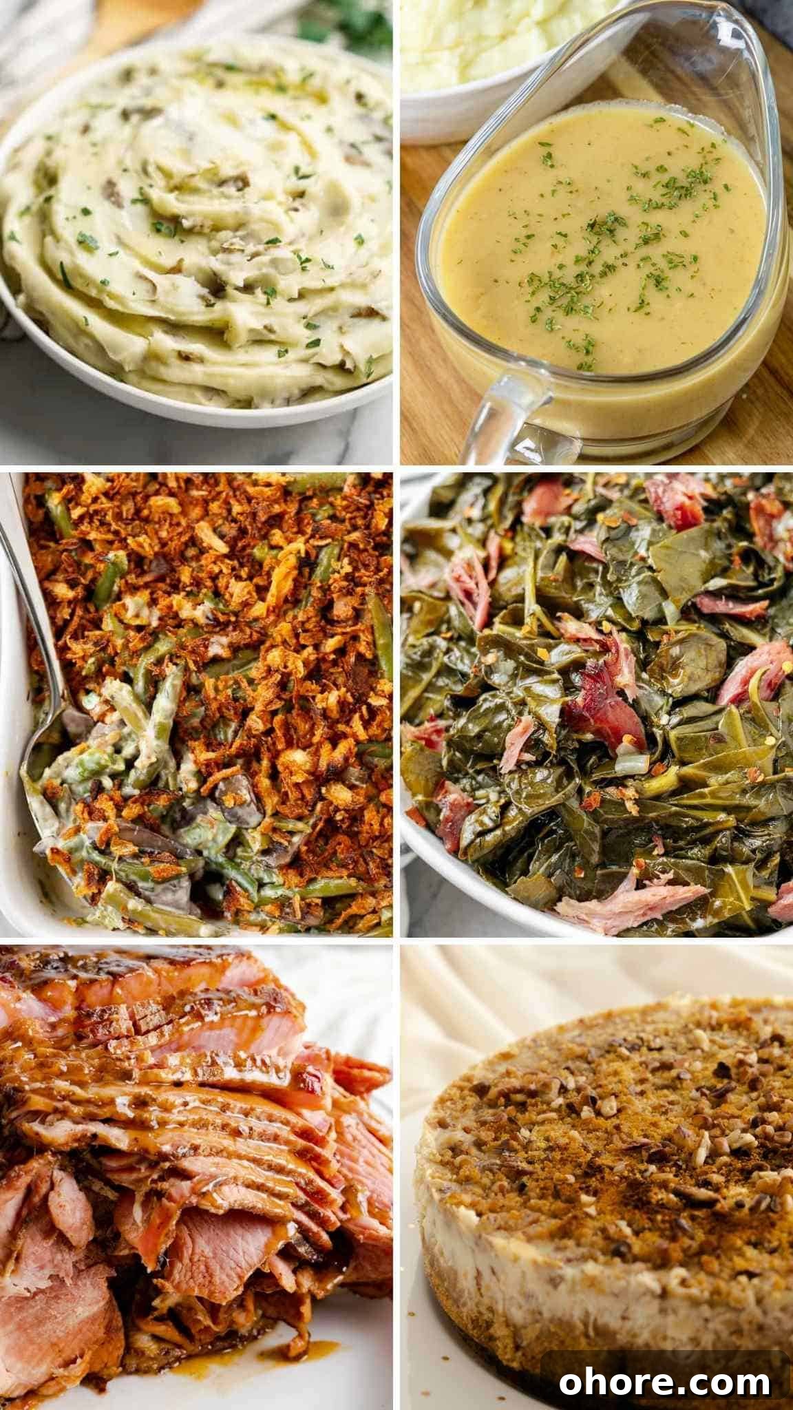 30+ Thanksgiving Recipes You Can Make in an Instant Pot 2 Six pictures of Instant Pot Thanksgiving recipes including sides and main courses.