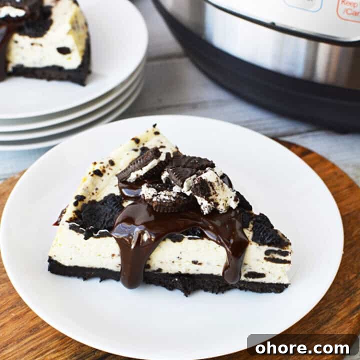 30+ Thanksgiving Recipes You Can Make in an Instant Pot 16 Image for Instant Pot Oreo Cheesecake with Oreo Crust