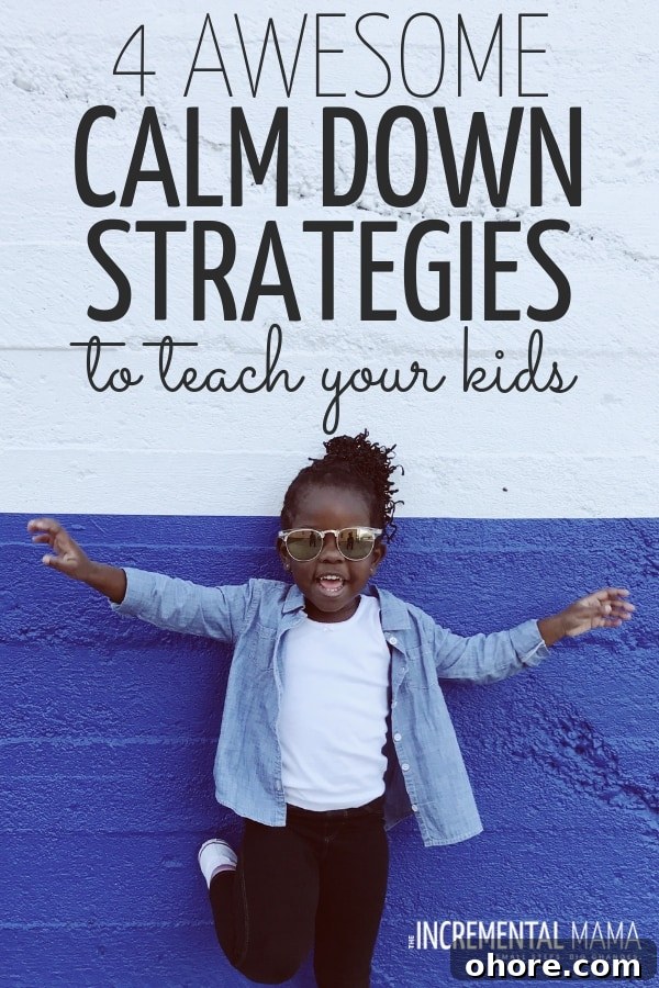 calm down strategies for kids