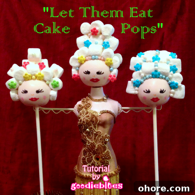 Marie Antoinette Cake Pops