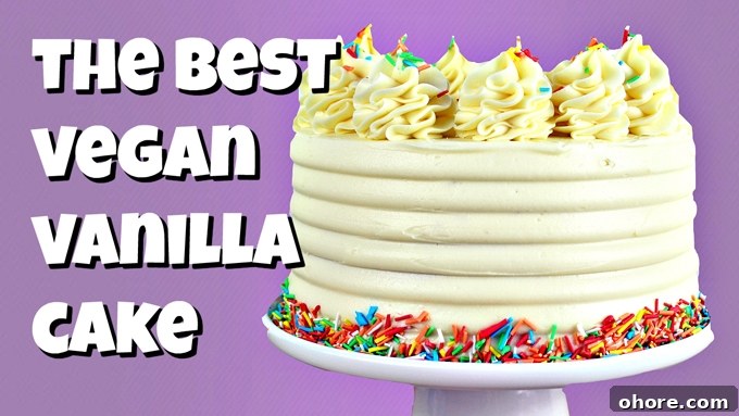 Fluffy Vegan Vanilla Cake Recipe for Perfect Homemade Dessert 4 The Best Vegan Vanilla Cake Recipe