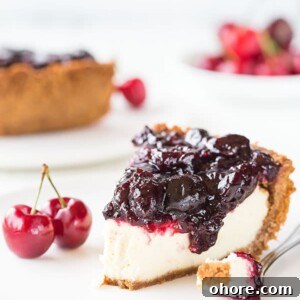 Homemade Cherry Cheesecake Pie Recipe with Creamy Filling 7 Cherry Cheesecake Pie