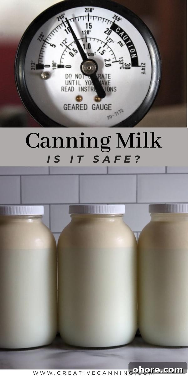 Canning Milk at Home