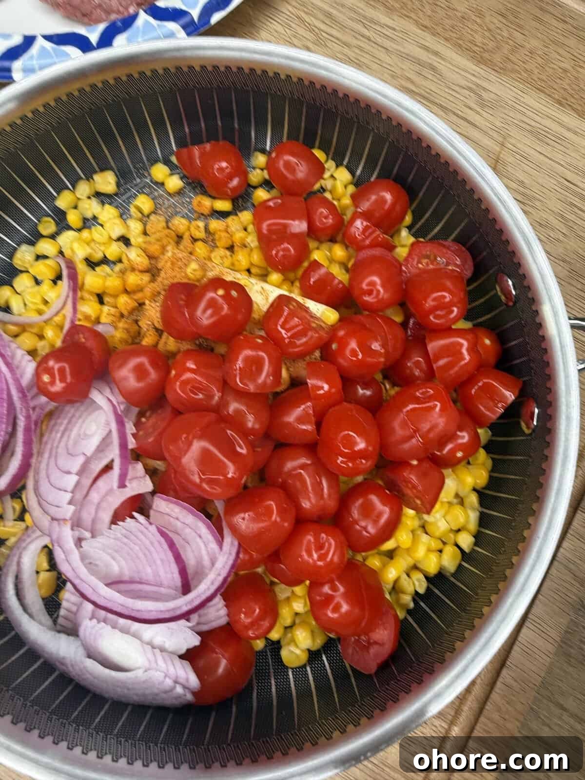 Skillet Elote Corn and Tomato Salad Recipe 4 img 24892 3