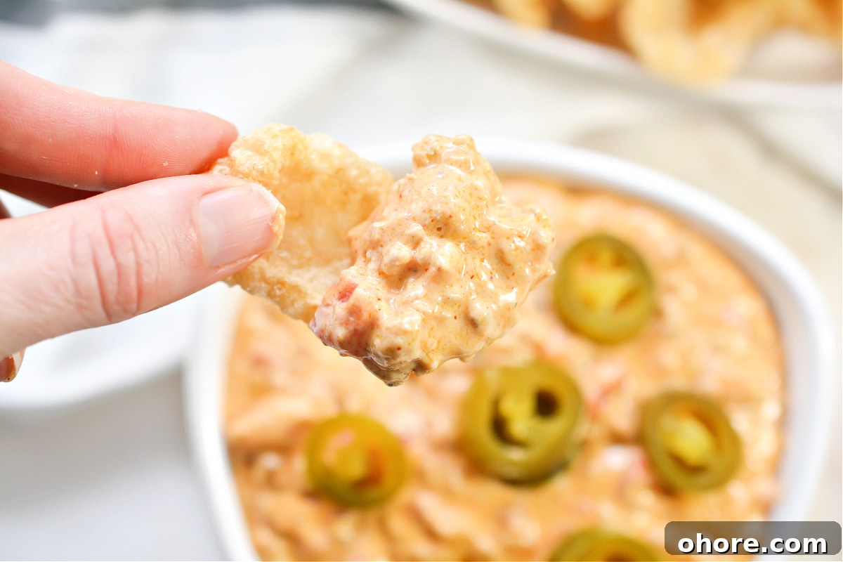 Keto Queso Dip With Sausage