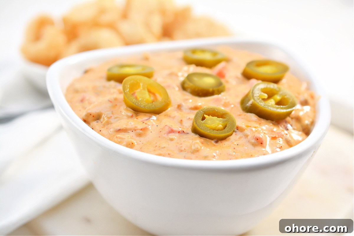 Keto Queso Dip With Sausage