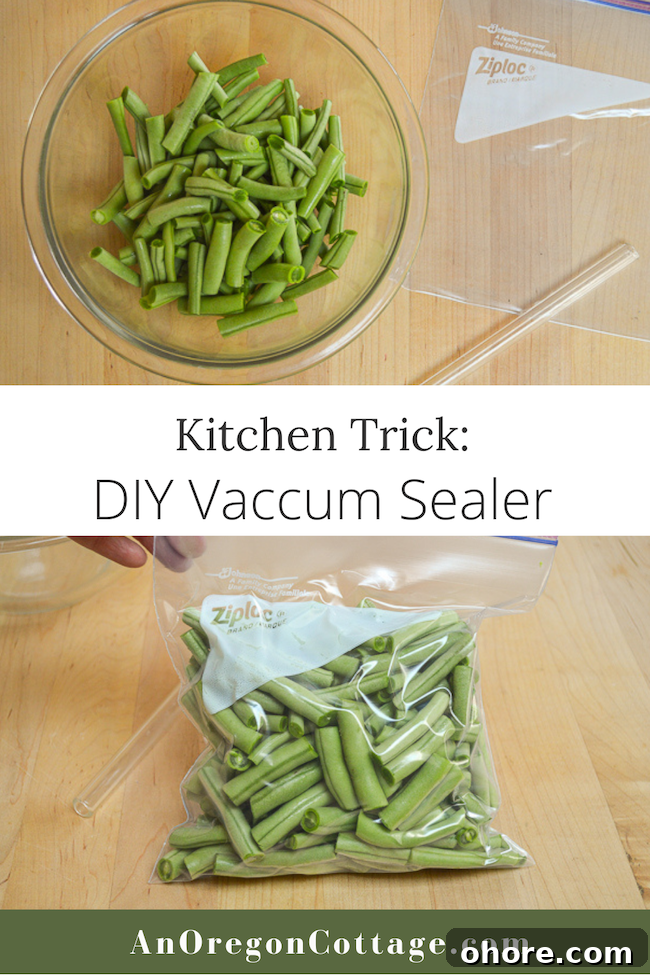 How to Make a DIY Straw Vacuum Sealer for Food Storage 8 diy vacuum sealer trick