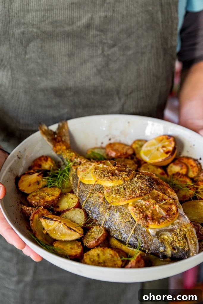 lemon baked sea bream lemon baked sea bream