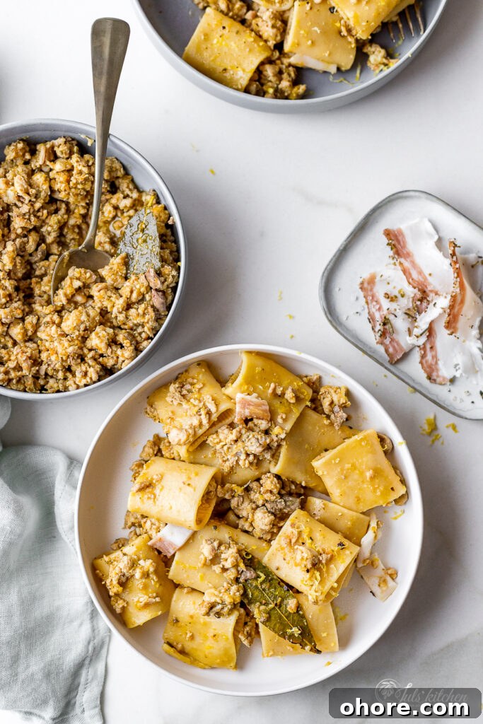 Paccheri with rabbit ragù Paccheri with rabbit ragù