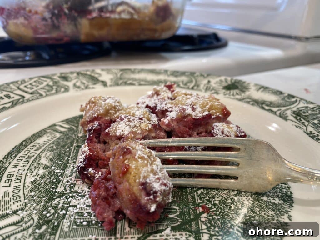 Raspberry Bread Pudding for Christmas Morning: Festive Breakfast Recipe 3 Slice of raspberry bread pudding