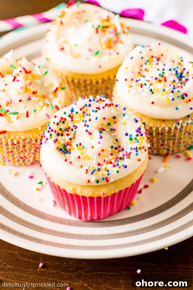 Classic Vanilla Cupcakes Recipe for Perfect Soft, Moist Cakes 6 VANILLA CUPCAKES