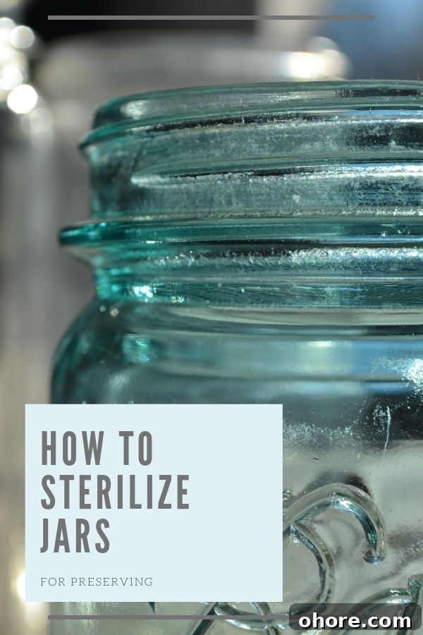 How to Sterilize Jars Safely for Canning and Preserving 2 Mason jar
