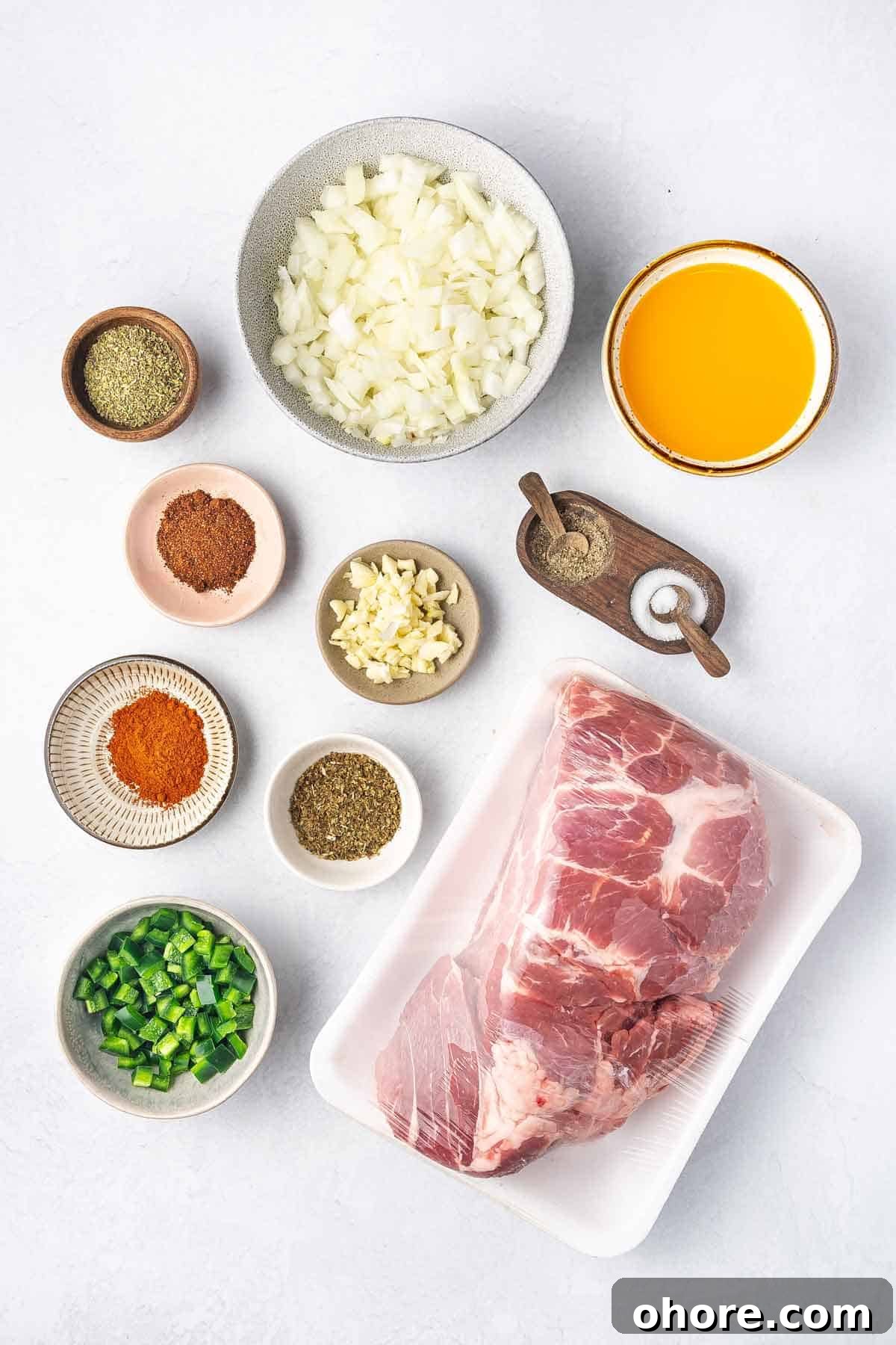 Authentic Slow Cooker Carnitas Recipe for Tender Shredded Pork 3 Ingredients needed to make slow cooker carnitas.