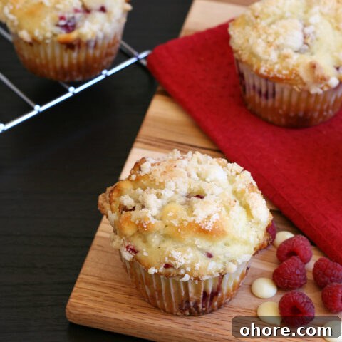 Gluten-free White Chocolate Raspberry Muffin Recipe