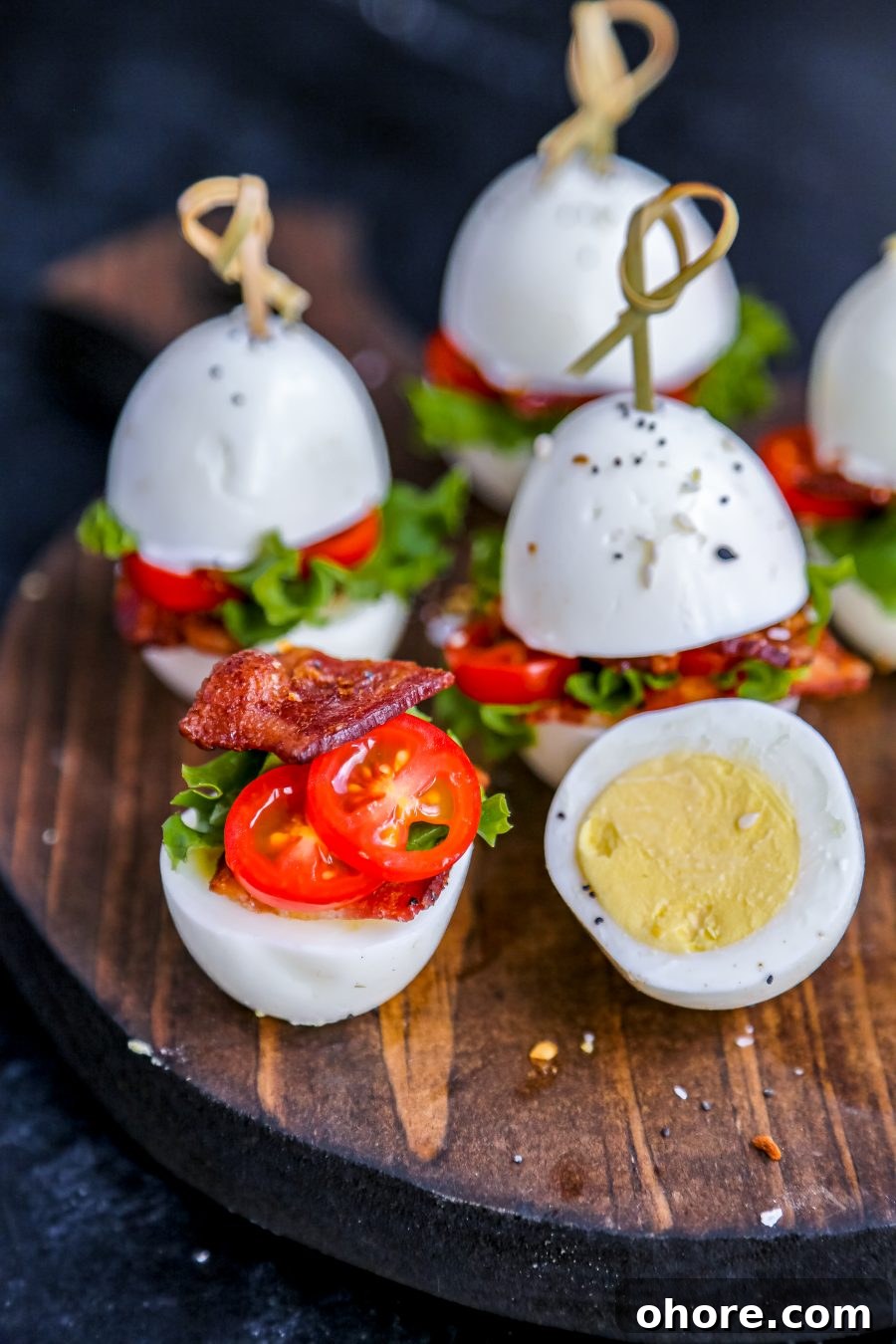 Egg and Bacon BLT Sliders Recipe: Mini Breakfast Sandwiches 3 img 32667 2