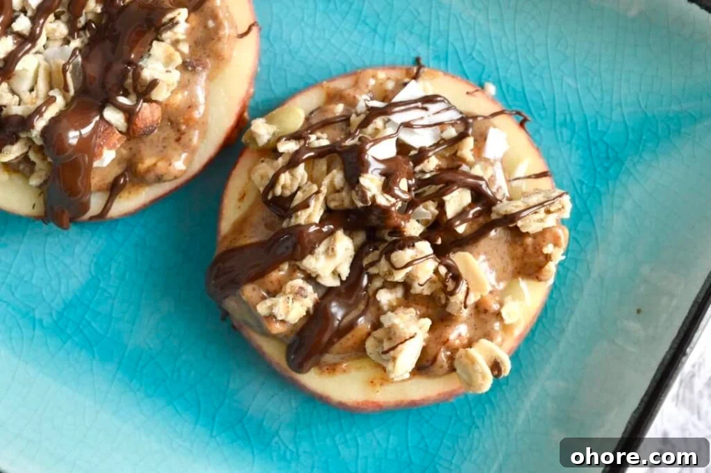 10 Gluten- and Dairy-Free Snack Recipes You’ll Love 7 chocolate peanut butter granola apple bites