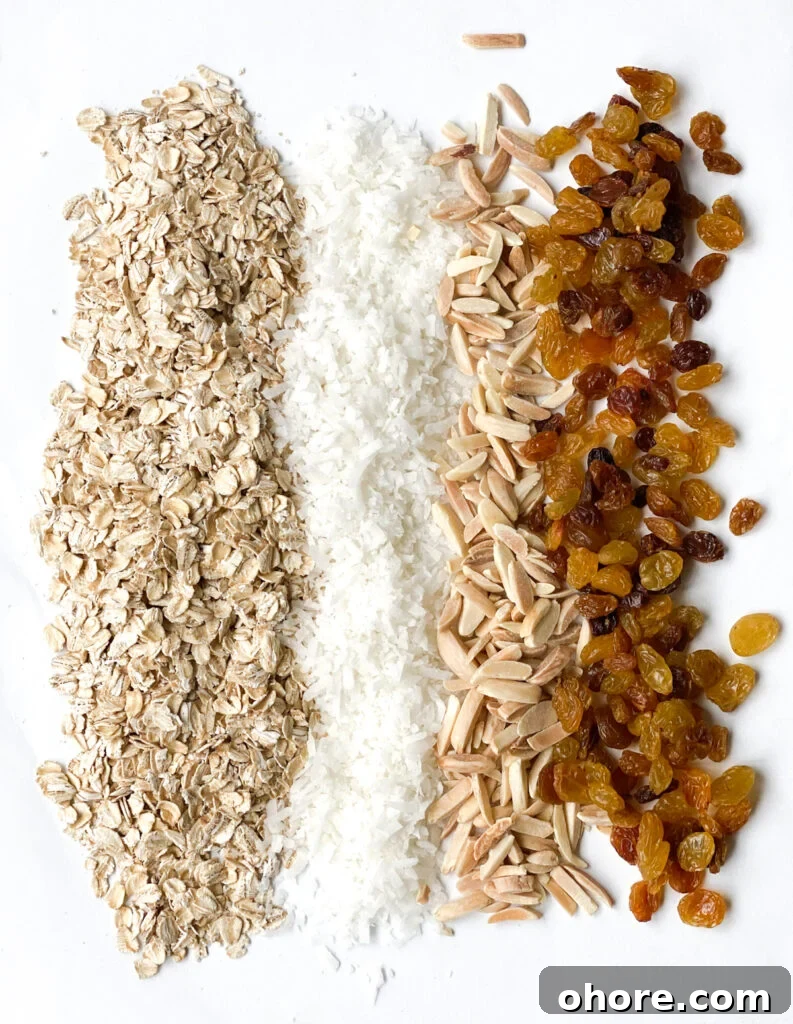 Almond Coconut Granola Recipe with Crunchy Clusters 4 Granola served with yogurt and fruit