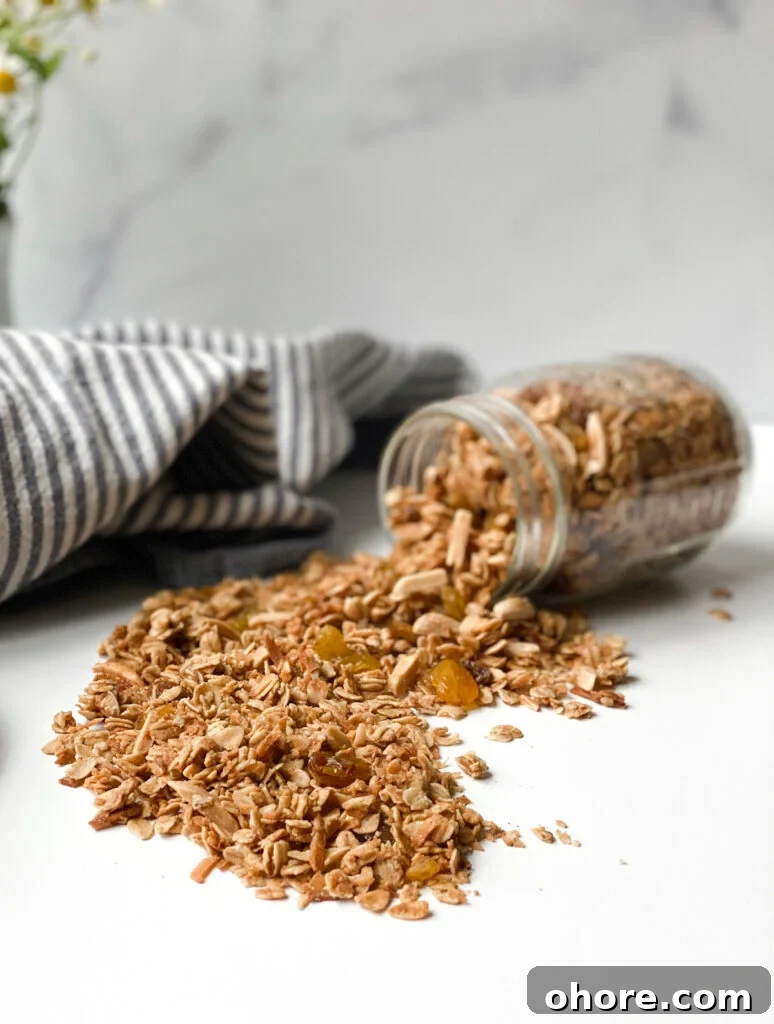 Almond Coconut Granola Recipe with Crunchy Clusters 5 Ingredients for almond coconut granola