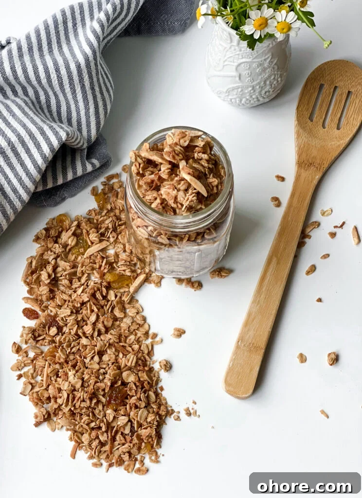 Almond Coconut Granola Recipe with Crunchy Clusters 6 Jar of granola