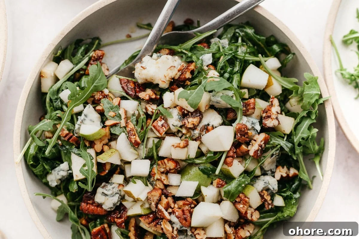 Arugula and Pear Salad with Maple Candied Pecans 5 img 35312 4