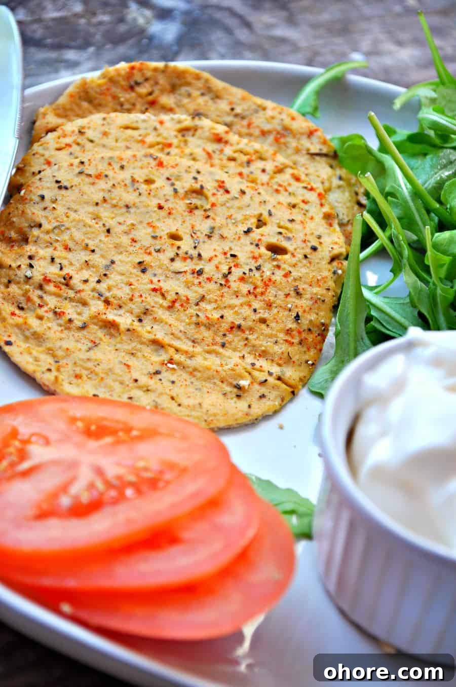 Plant-Based Lunch Meat Alternatives: Tasty Vegan Deli Recipes 4 Baked tofu slices cooling