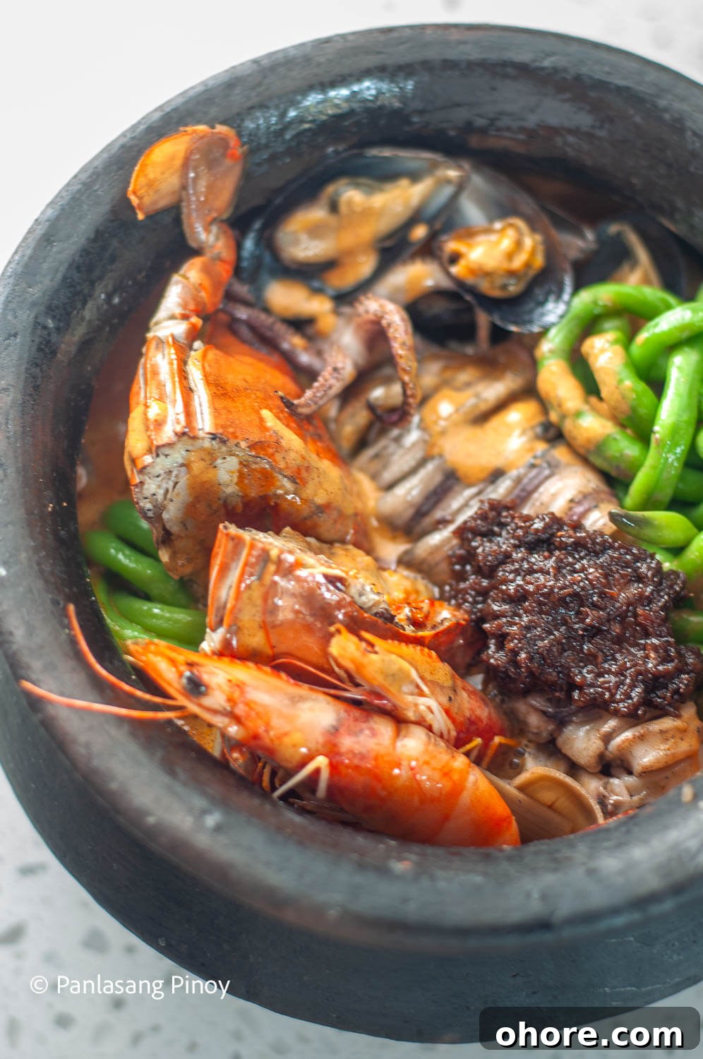 Seafood Kare-Kare: Filipino Seafood Peanut Stew Recipe 5 Kare kare with shrimp squid and crabs