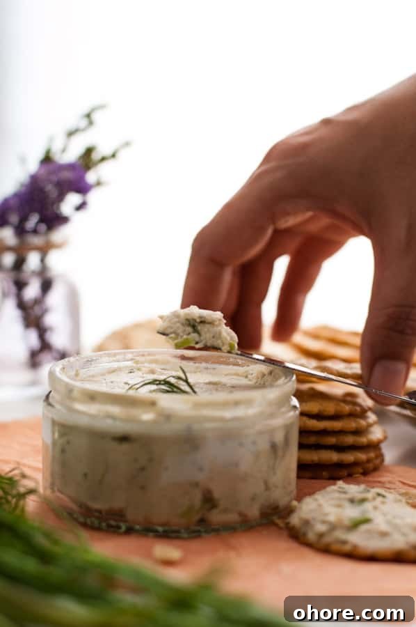 Herbed Cashew Cream Cheese Recipe for Spreads and Dips 2 Delicious cashew cream cheese, stuffed with herbs, full of great flavors! Super easy to prepare, non dairy and vegan. | annabanana.co