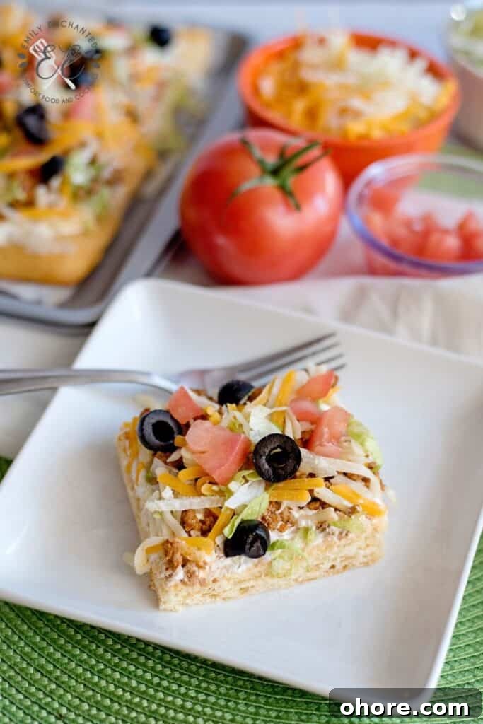 Taco Pizza Recipe Crescent Roll Taco Pizza