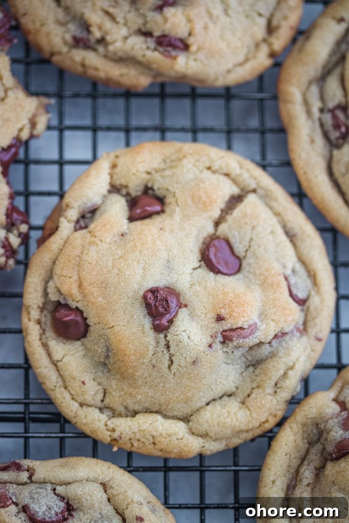 Perfect Jumbo Chocolate Chip Cookie Recipe — Giant Chewy Cookies 4 Tray of jumbo cookies