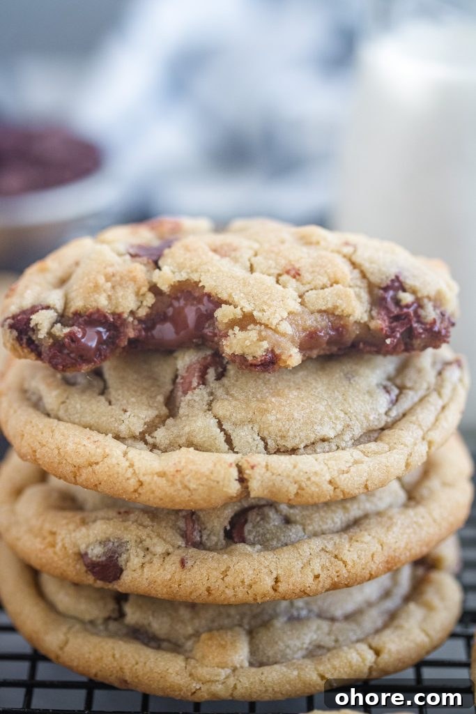 Perfect Jumbo Chocolate Chip Cookie Recipe — Giant Chewy Cookies 5 Cookie dough balls ready to chill