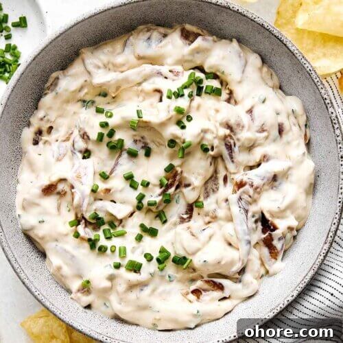 French onion dip recipe.