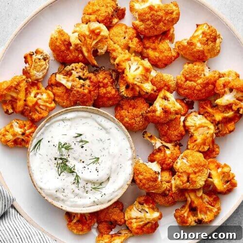 Buffalo cauliflower recipe.