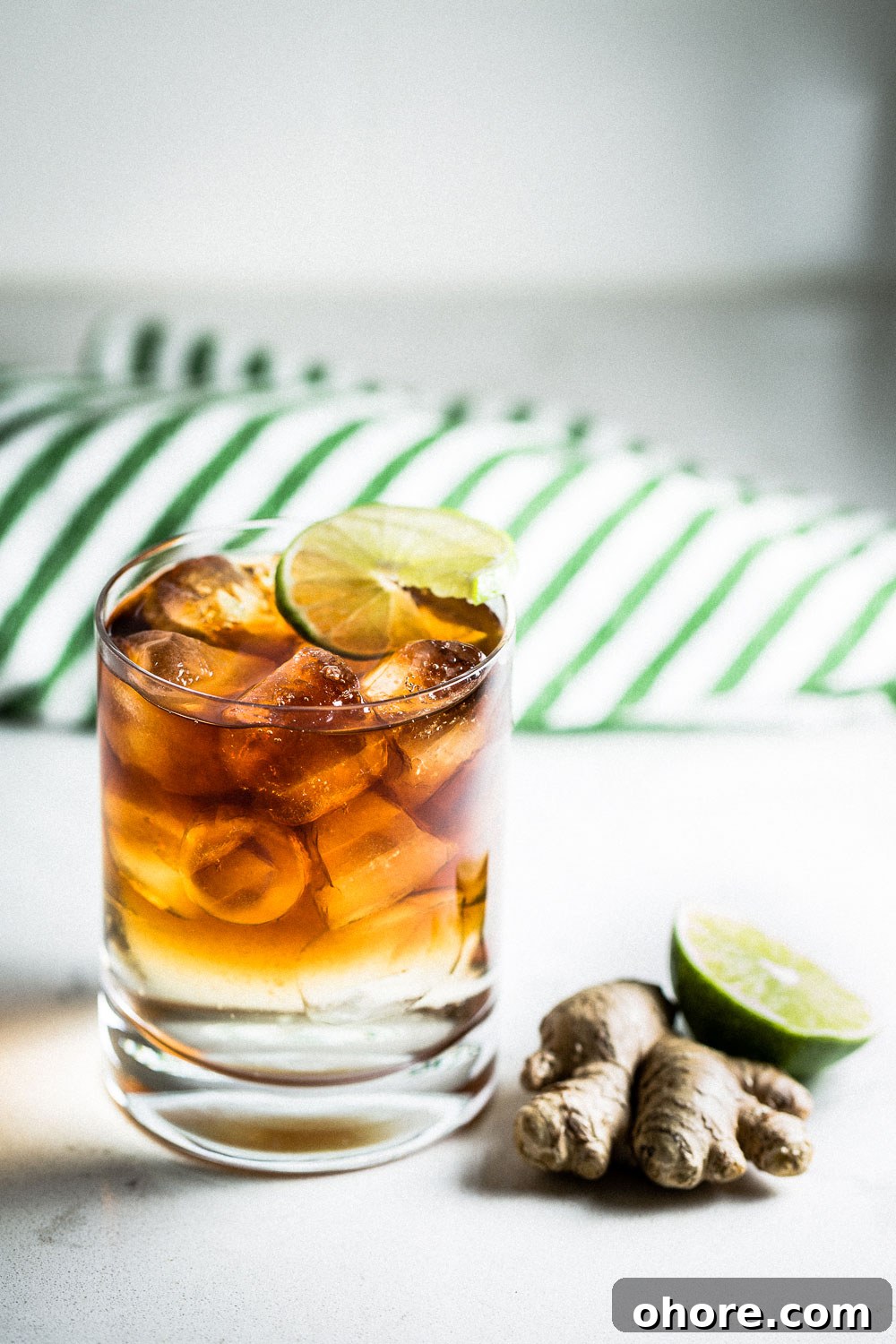Dark and Stormy Cocktail
