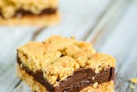 Chewy Oatmeal Fudge Bars with Chocolate Ganache