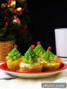 Mini Christmas Tree Quiches: Festive Savory Holiday Appetizers 2 Christmas Tree Mini Quiches Served and Ready for Christmas