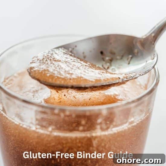A glass with psyllium husk gel.