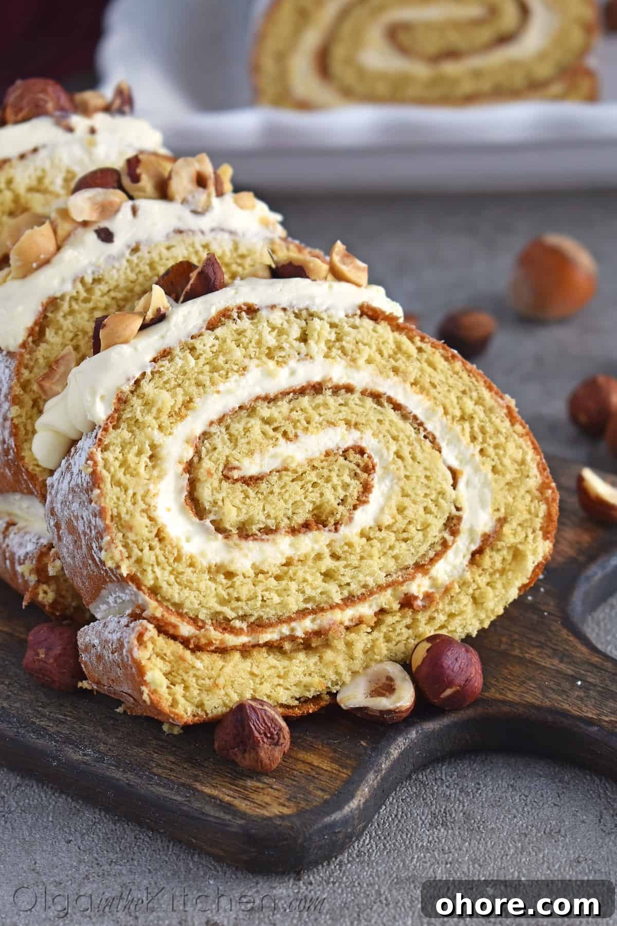 Honey Sponge Roll with Sweetened Condensed Milk Frosting 12 serving honey cake roll