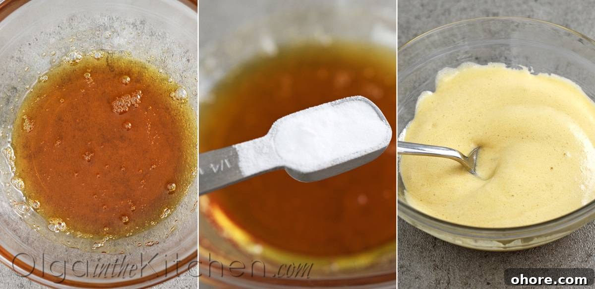 Honey Sponge Roll with Sweetened Condensed Milk Frosting 6 how to make honey cake