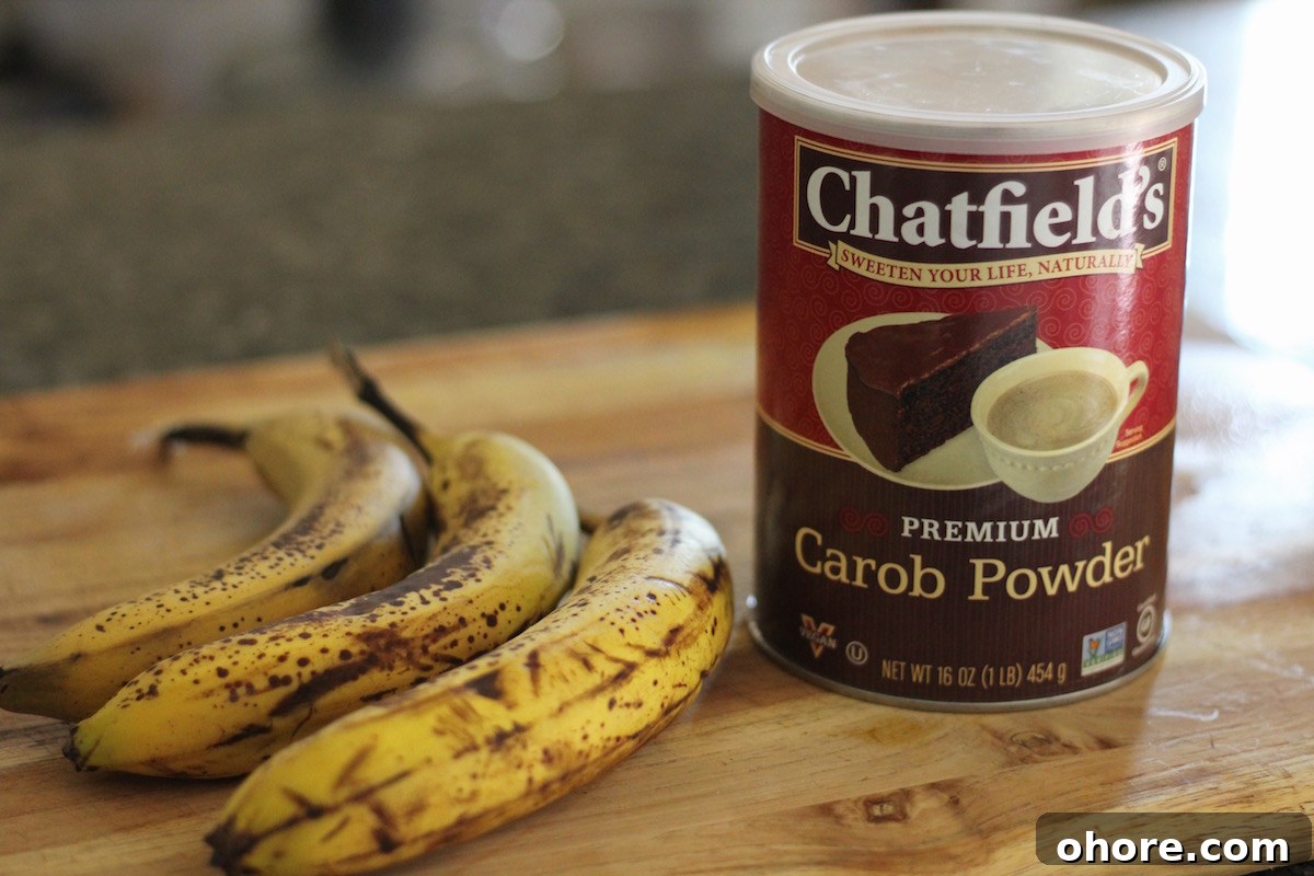 Carob Banana Brownies (AIP Paleo) — Grain-Free Dessert Recipe 4 AIP Carob Banana Brownies (Paleo) - carob is a delicious and healthy cocoa substitute for anyone on the AIP diet! | fedandfulfilled.com