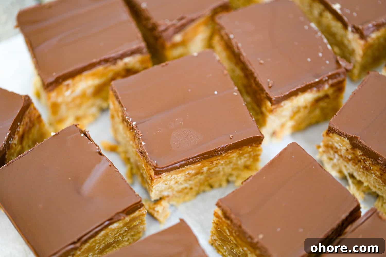 Chewy Caramel Peanut Butter Rice Krispie Treats 4 delicious snack