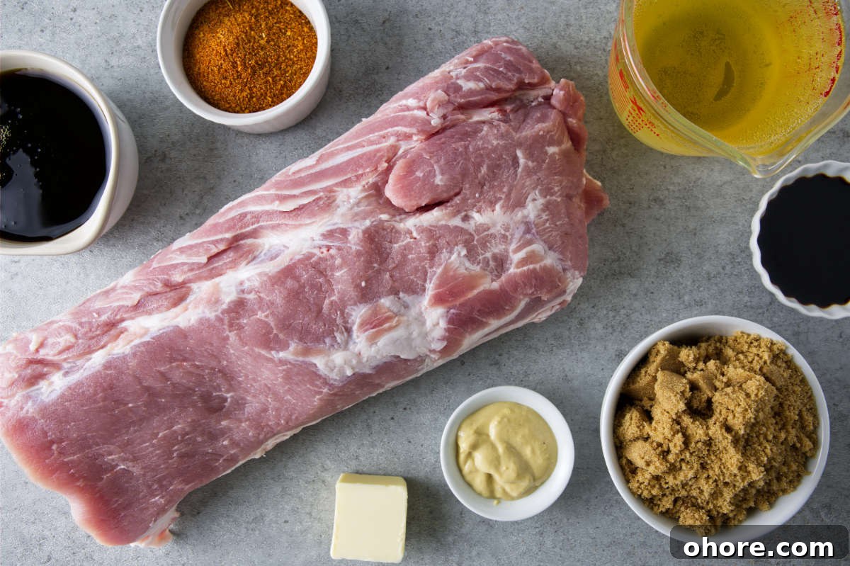 Juicy Smoked Pork Loin Recipe for Tender, Flavorful Results 4 ingredients for smoked pork loin and glaze