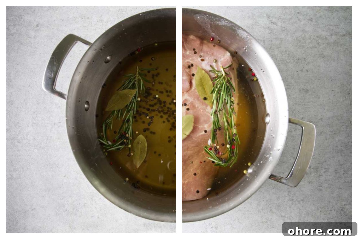 Juicy Smoked Pork Loin Recipe for Tender, Flavorful Results 6 the brine for the smoked pork loin
