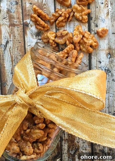 Cinnamon-Spiced Roasted Walnuts via LizsHealthyTable.com Cinnamon-Spiced Roasted Walnuts via LizsHealthyTable.com