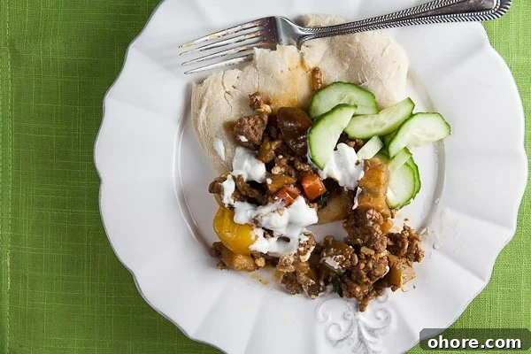 Braised Eggplant with Spiced Ground Lamb Recipe 4 braised eggplant with ground lamb