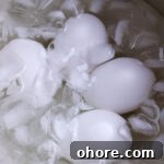Perfect Jammy Eggs Recipe: Soft-Boiled Egg Guide 12 Eggs in the ice bath.