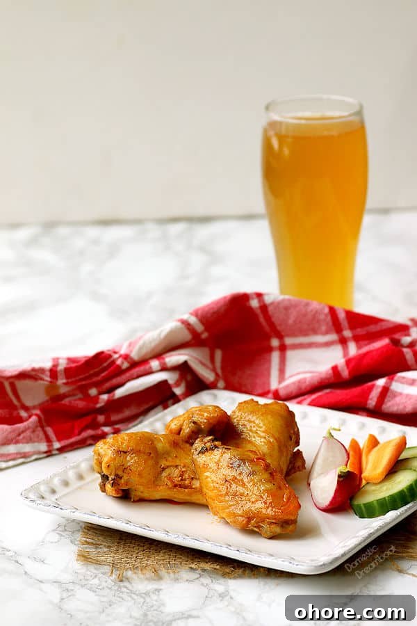 Crispy Oven-Baked Hot Wings for Game Night 2 Crispy Baked Hot Wings - Domestic Dreamboat #glutenfree #chickenwings #hotwings