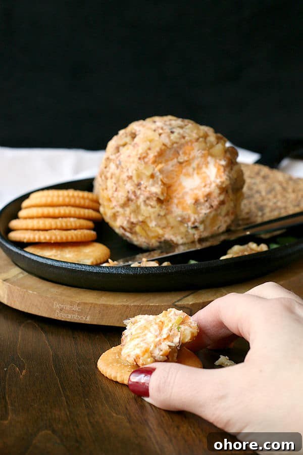 Crispy Oven-Baked Hot Wings for Game Night 5 Homemade Cheeseball - Domestic Dreamboat #glutenfree #snack #cheese