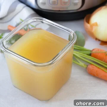 Instant pot chicken broth