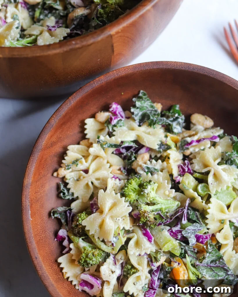 Creamy Vegan Caesar Pasta Salad Recipe for Summer Meals 6 vegan caesar pasta salad