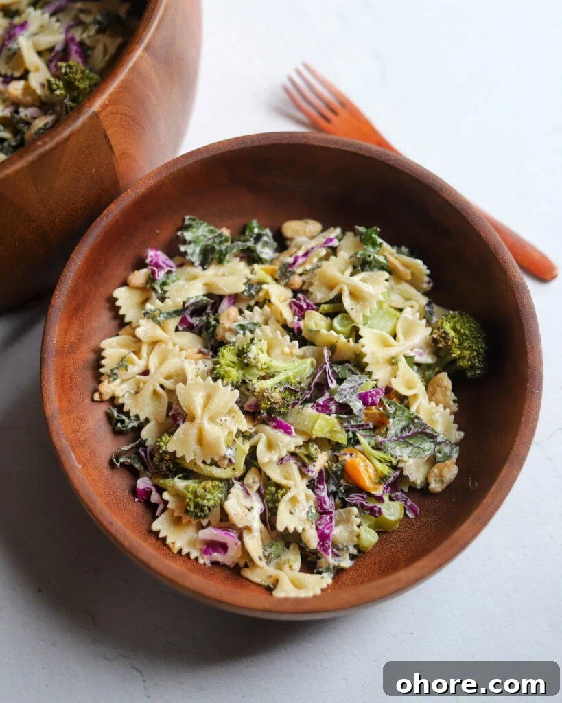 Creamy Vegan Caesar Pasta Salad Recipe for Summer Meals 7 vegan caesar pasta salad